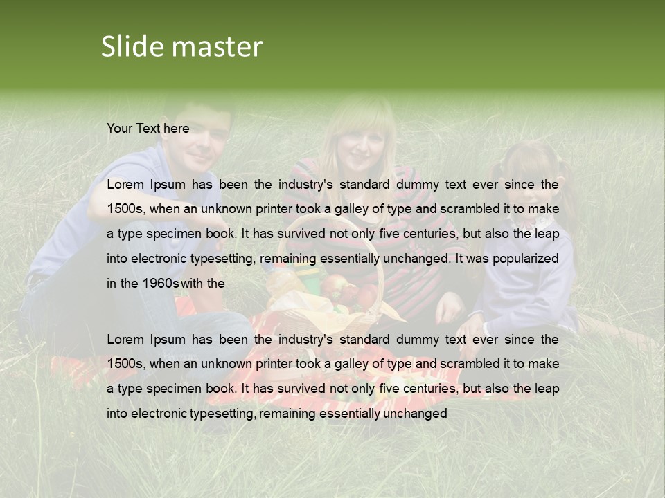 Pique Nique En Famille PowerPoint Template