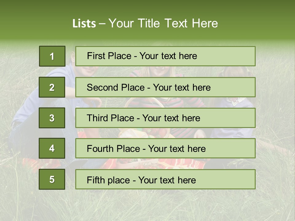 Pique Nique En Famille PowerPoint Template