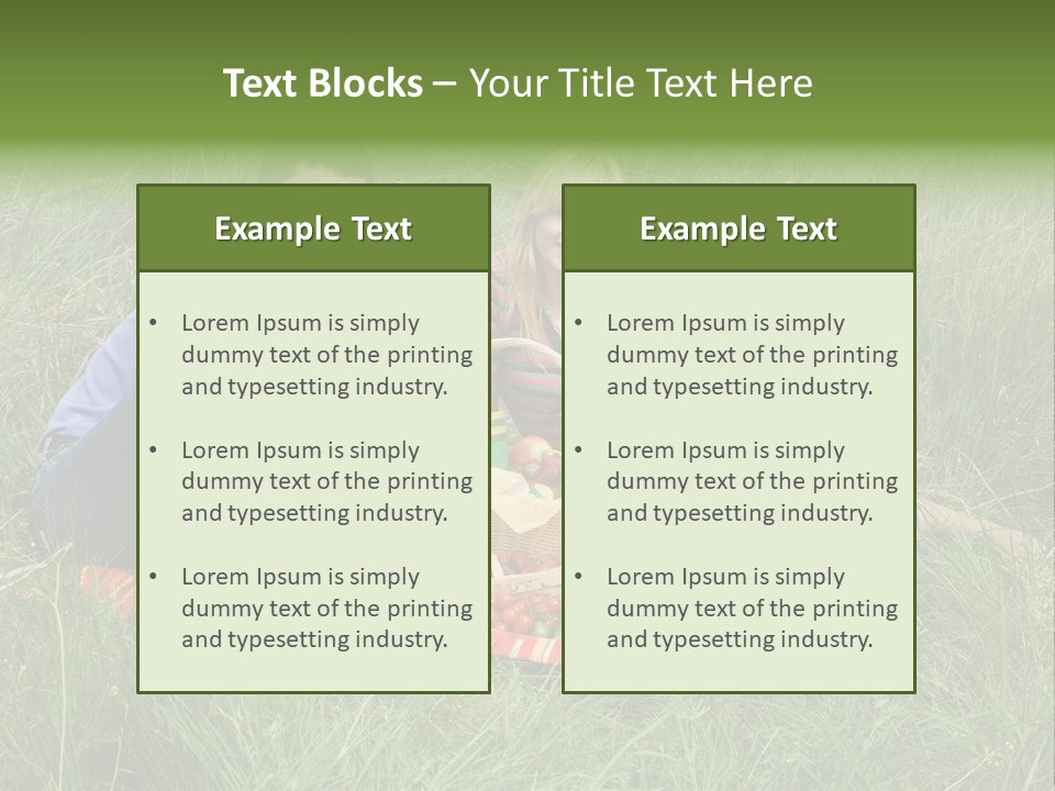 Pique Nique En Famille PowerPoint Template