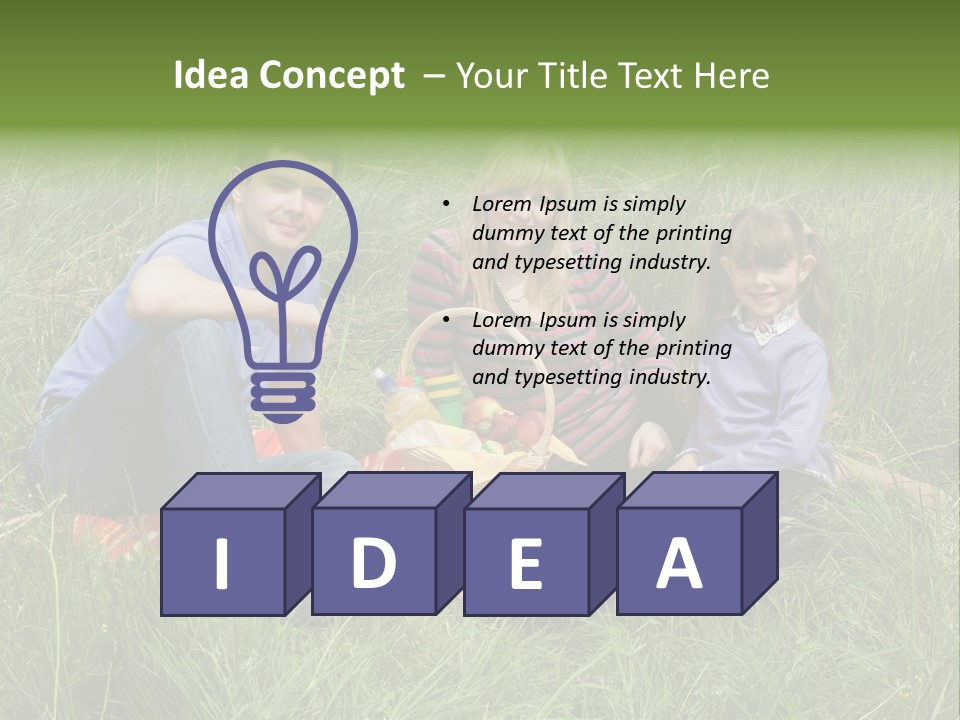 Pique Nique En Famille PowerPoint Template