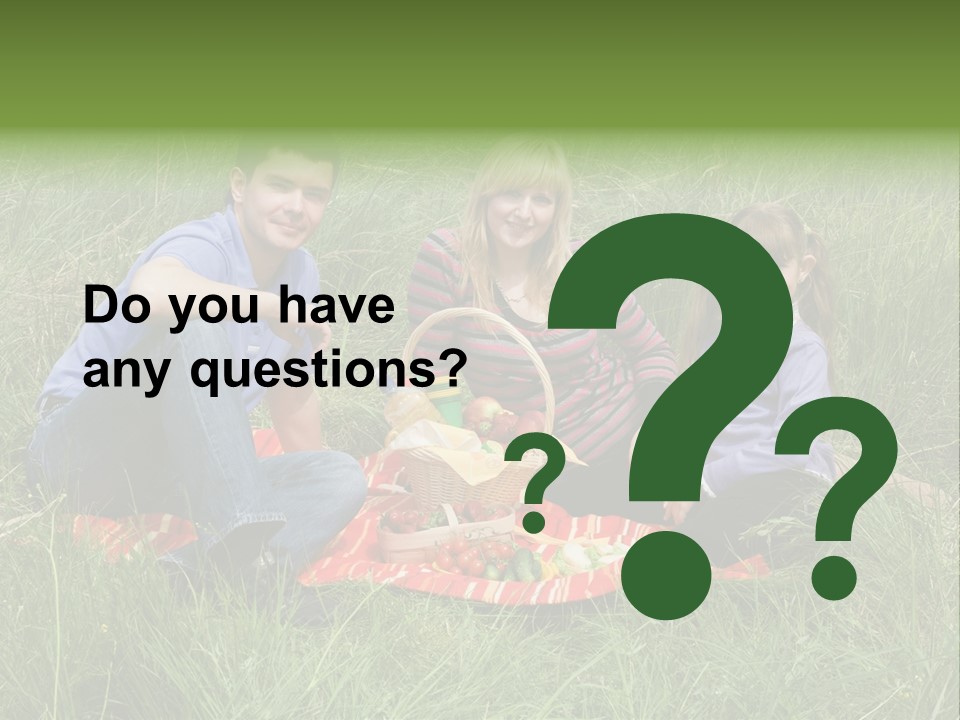 Pique Nique En Famille PowerPoint Template