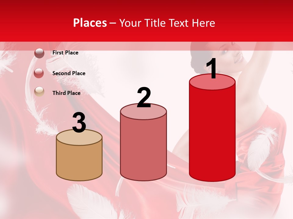 Red Wedding Dress PowerPoint Template