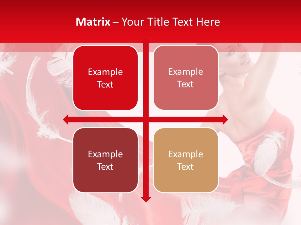 Red Wedding Dress PowerPoint Template