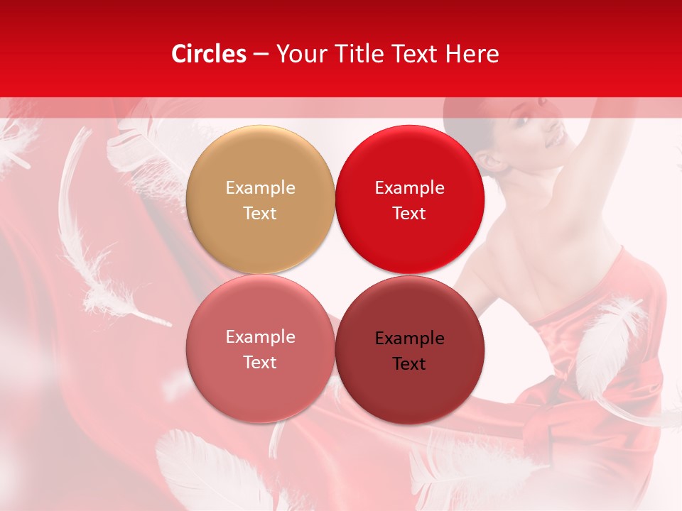 Red Wedding Dress PowerPoint Template