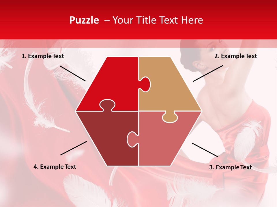 Red Wedding Dress PowerPoint Template