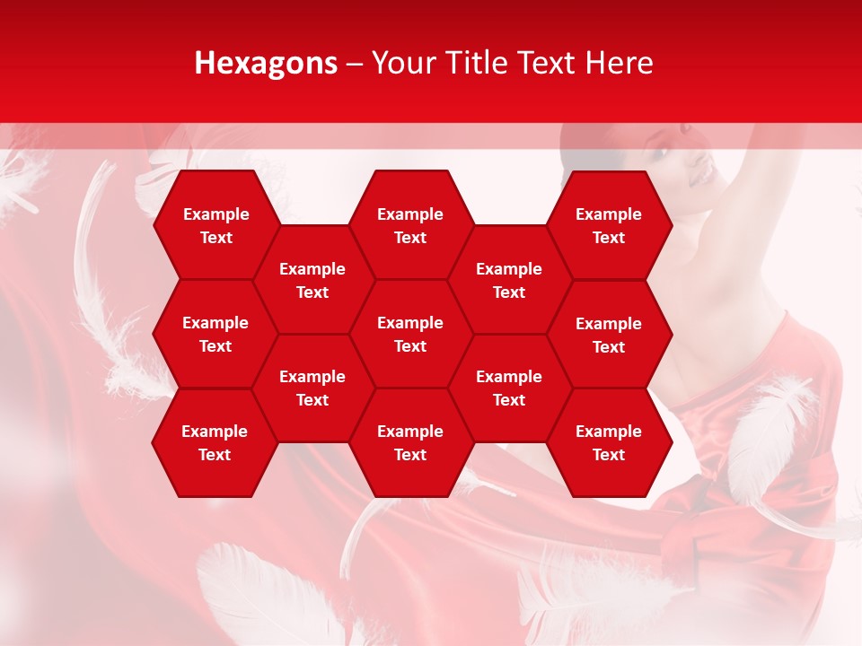 Red Wedding Dress PowerPoint Template