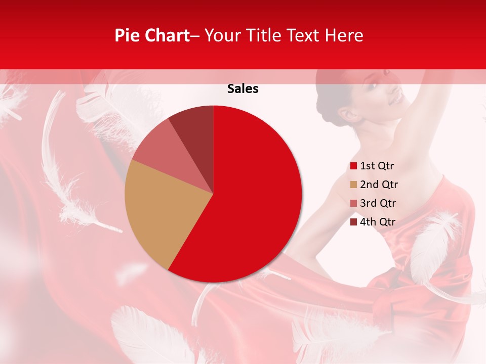 Red Wedding Dress PowerPoint Template