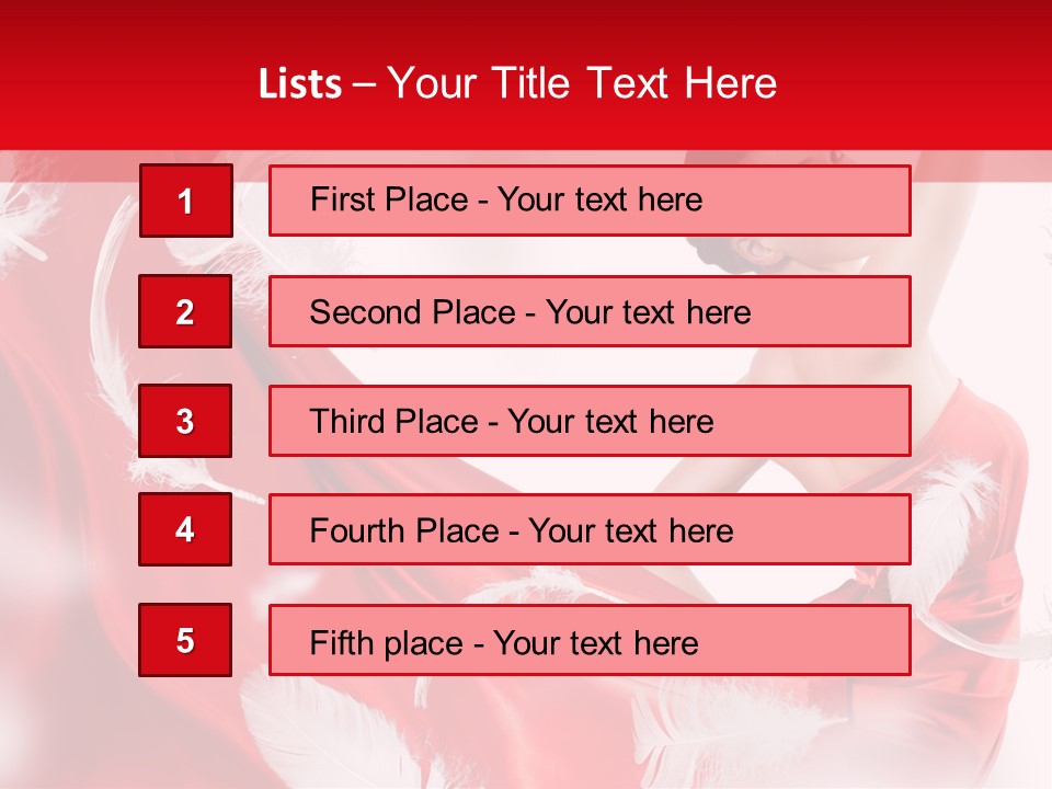 Red Wedding Dress PowerPoint Template