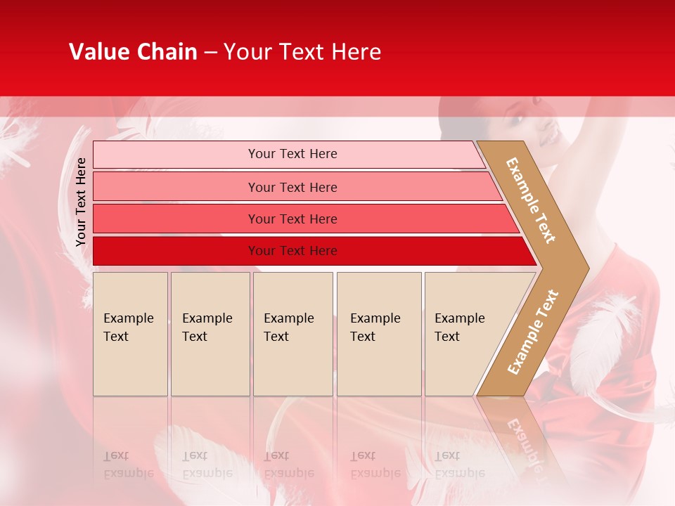 Red Wedding Dress PowerPoint Template