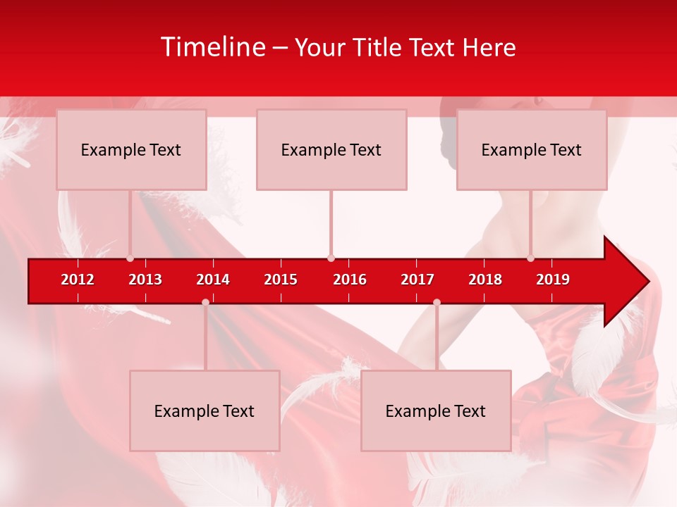 Red Wedding Dress PowerPoint Template