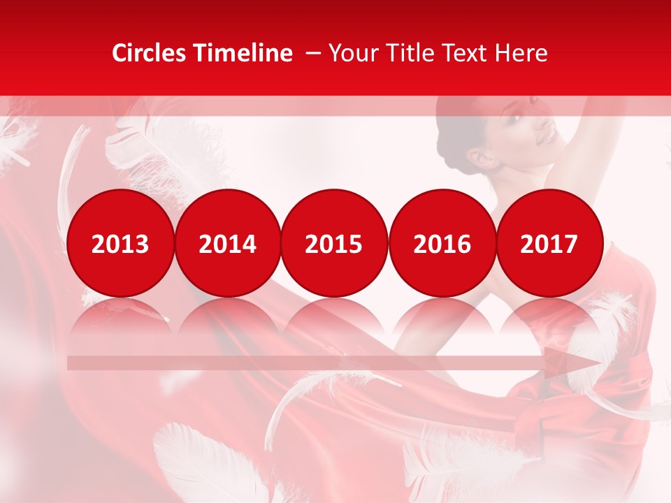 Red Wedding Dress PowerPoint Template