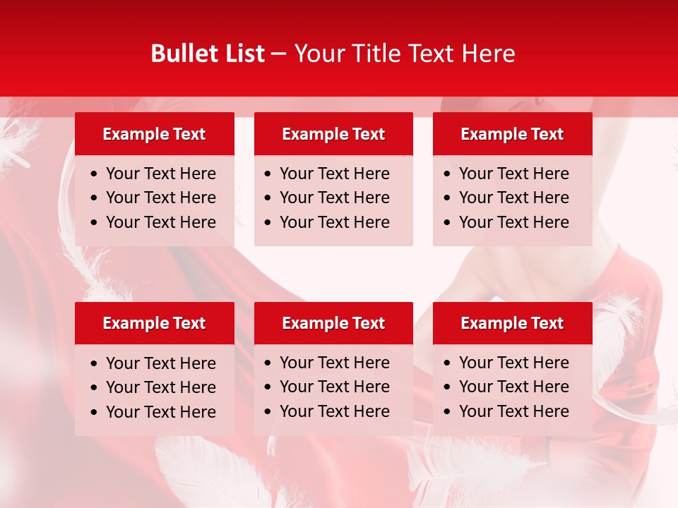 Red Wedding Dress PowerPoint Template