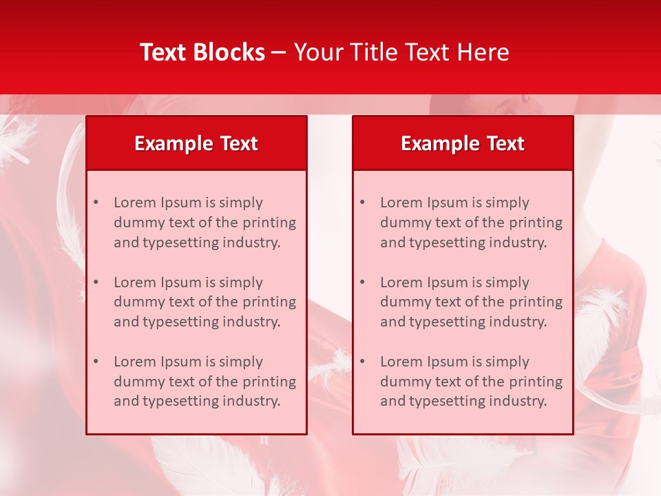 Red Wedding Dress PowerPoint Template