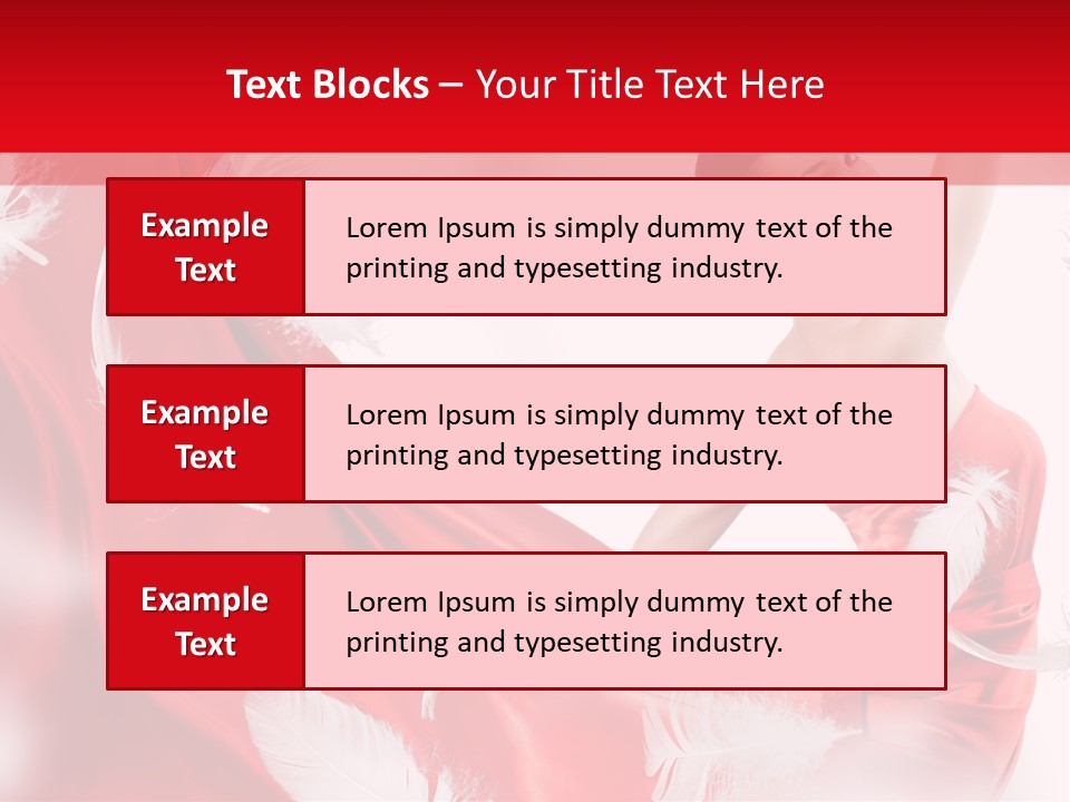 Red Wedding Dress PowerPoint Template