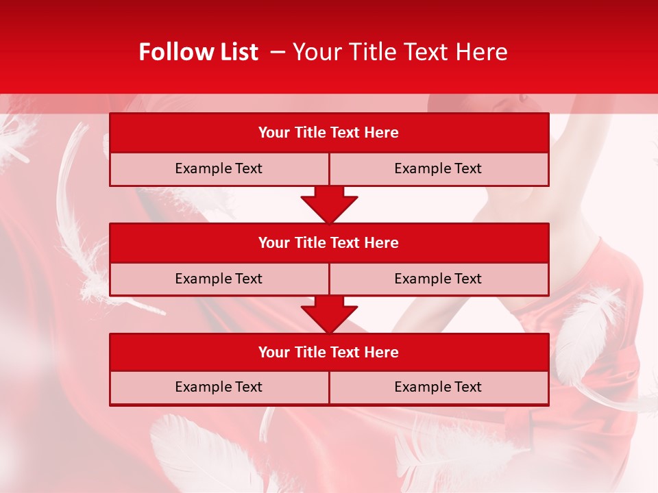 Red Wedding Dress PowerPoint Template