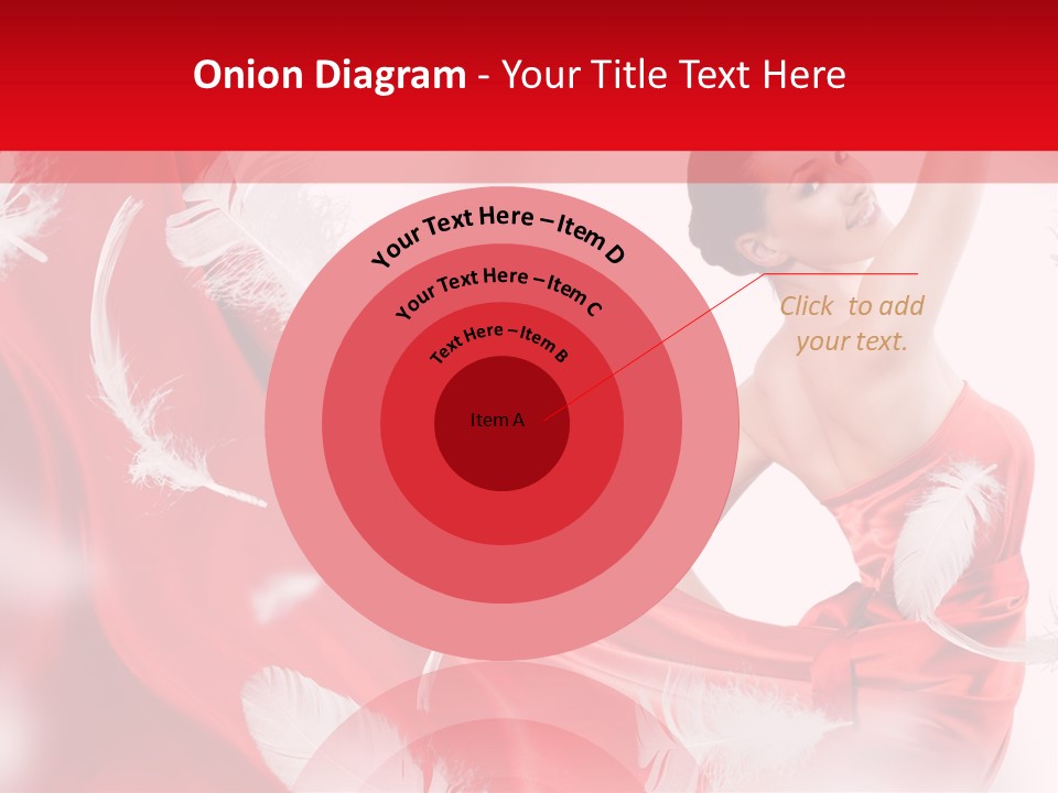 Red Wedding Dress PowerPoint Template