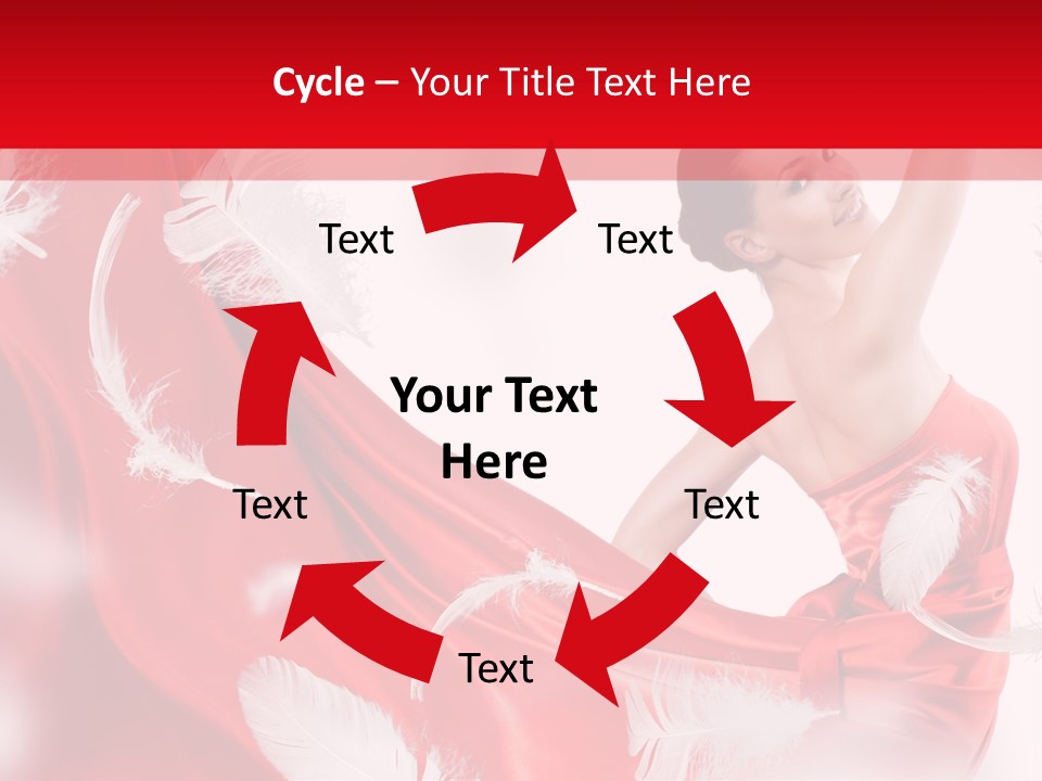 Red Wedding Dress PowerPoint Template