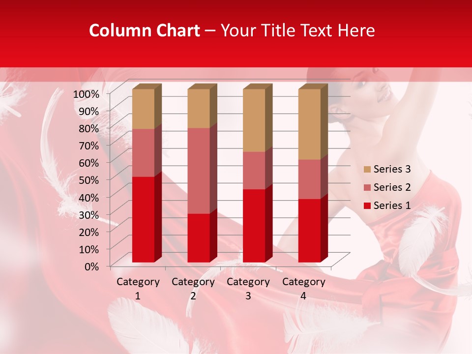 Red Wedding Dress PowerPoint Template