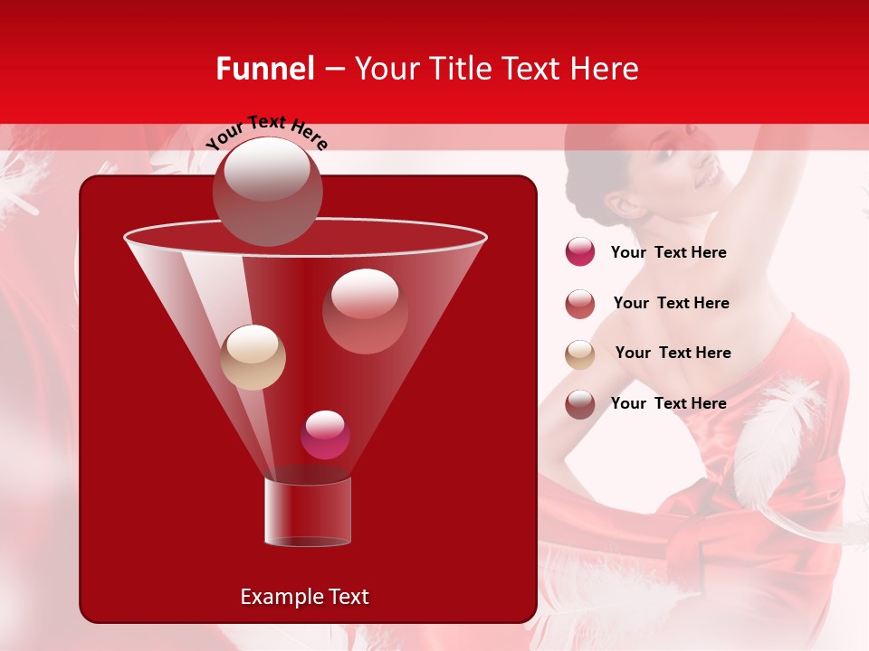 Red Wedding Dress PowerPoint Template