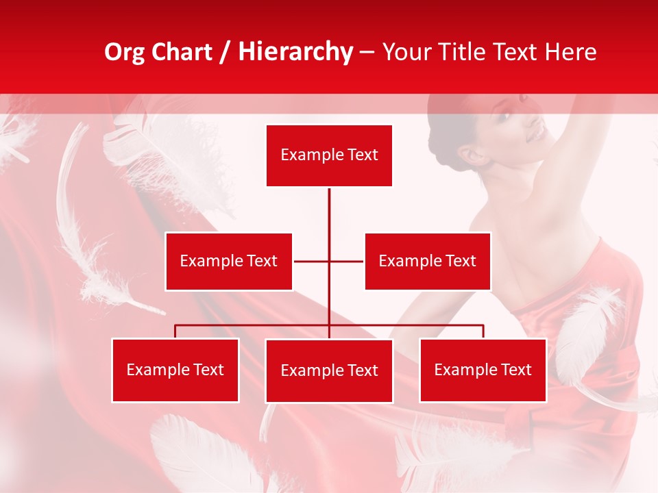 Red Wedding Dress PowerPoint Template