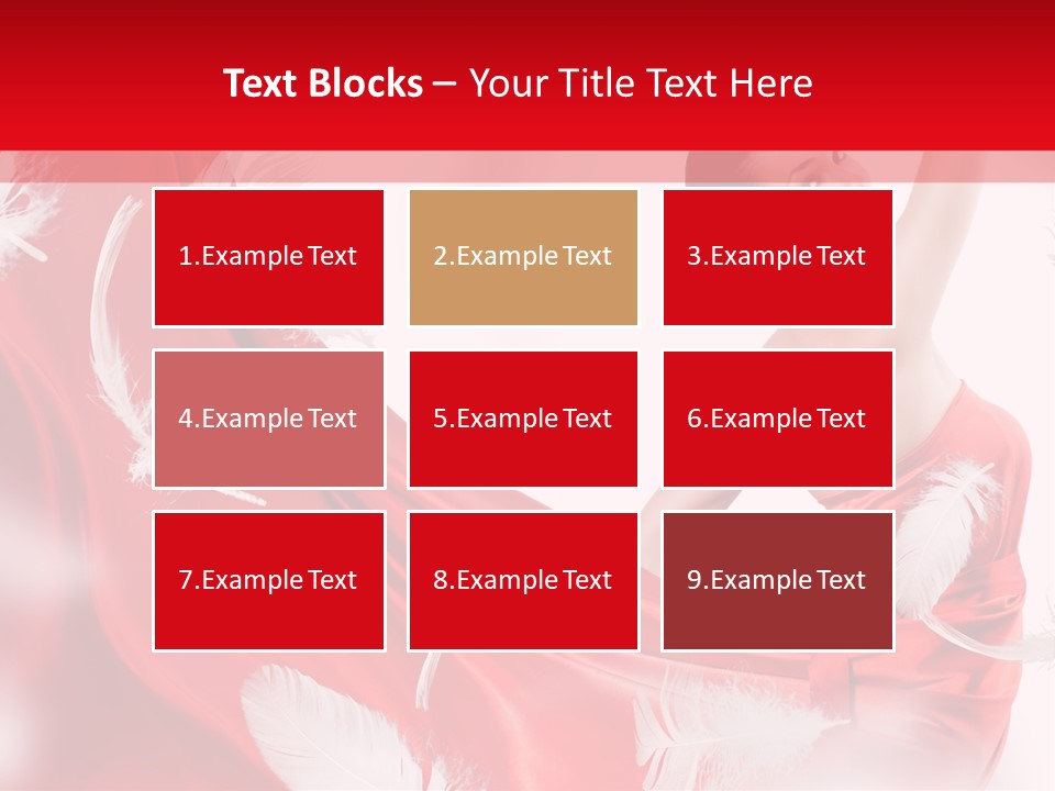 Red Wedding Dress PowerPoint Template