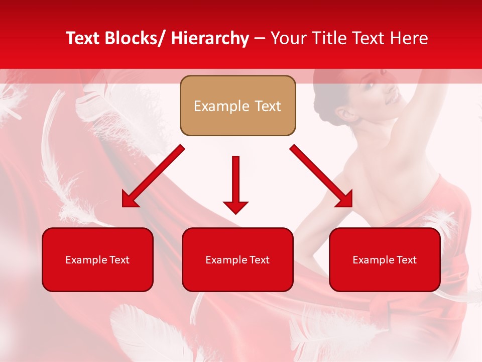 Red Wedding Dress PowerPoint Template