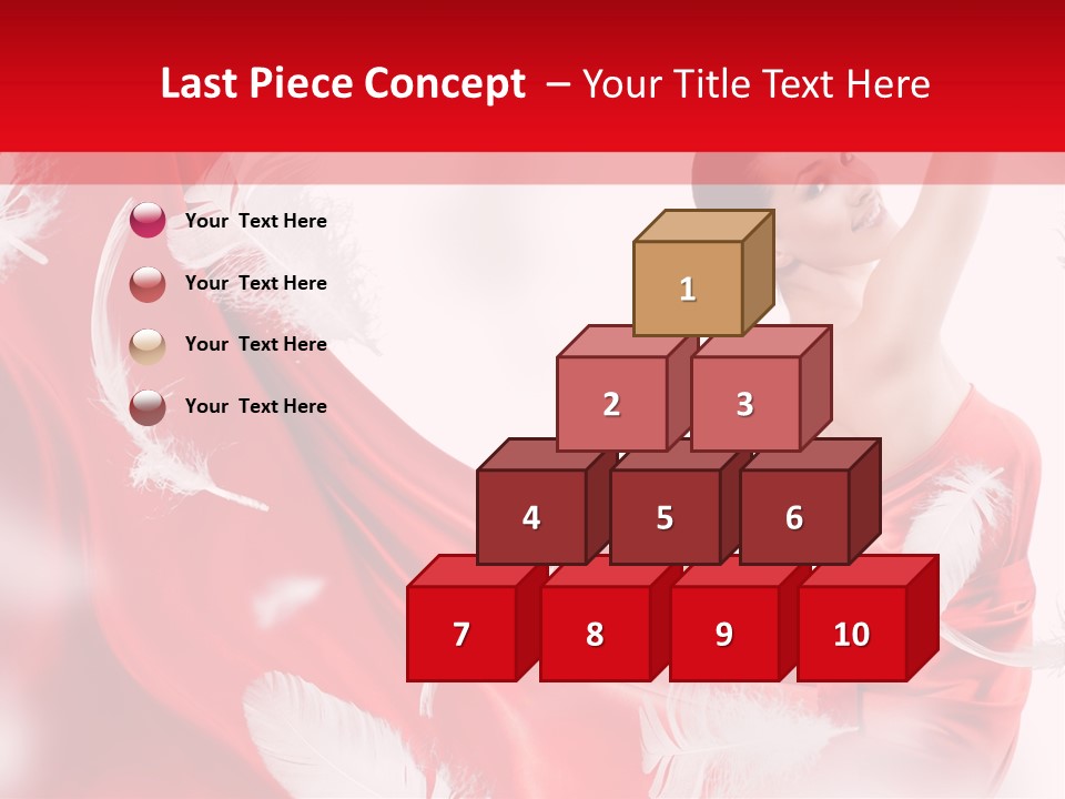 Red Wedding Dress PowerPoint Template