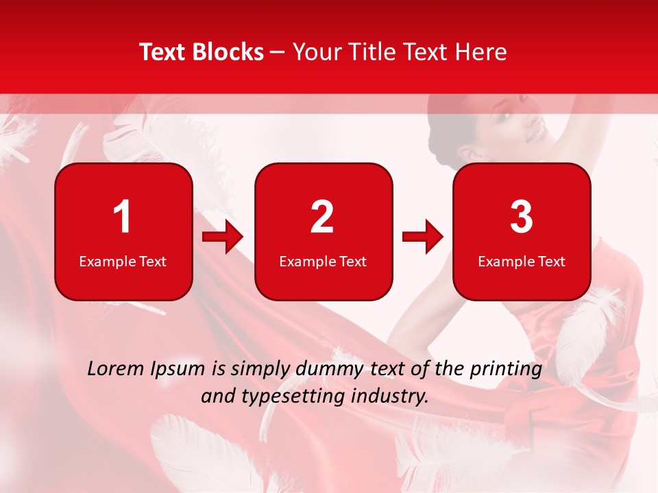 Red Wedding Dress PowerPoint Template