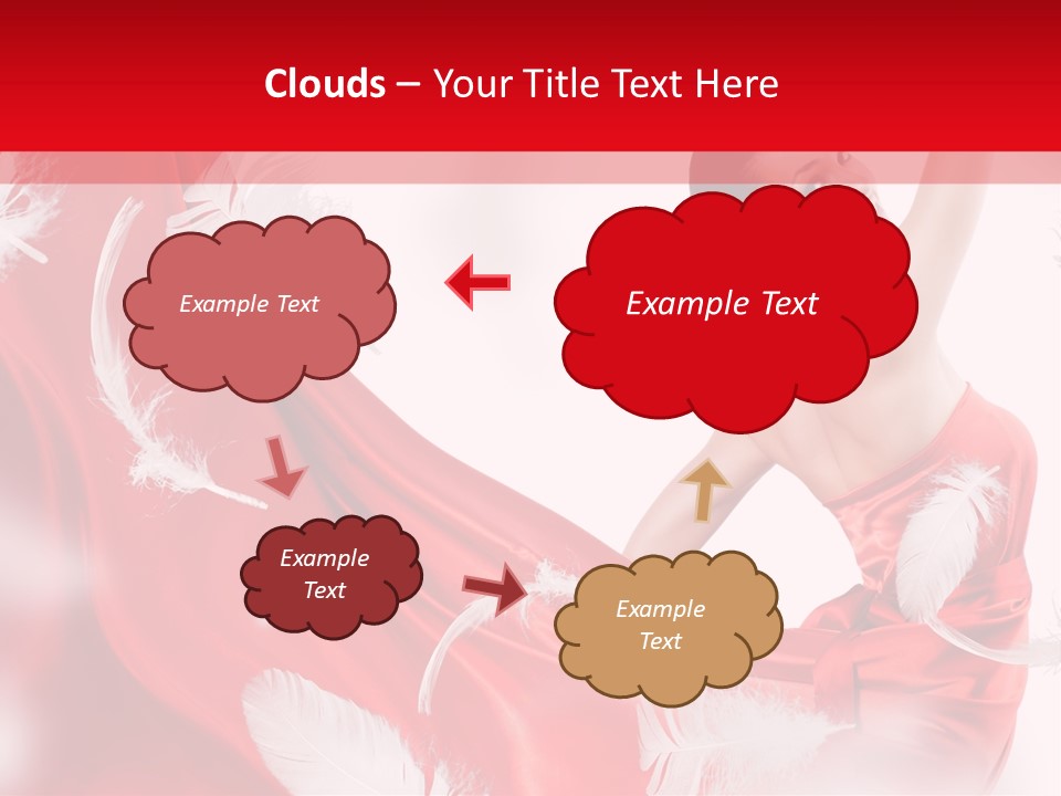 Red Wedding Dress PowerPoint Template