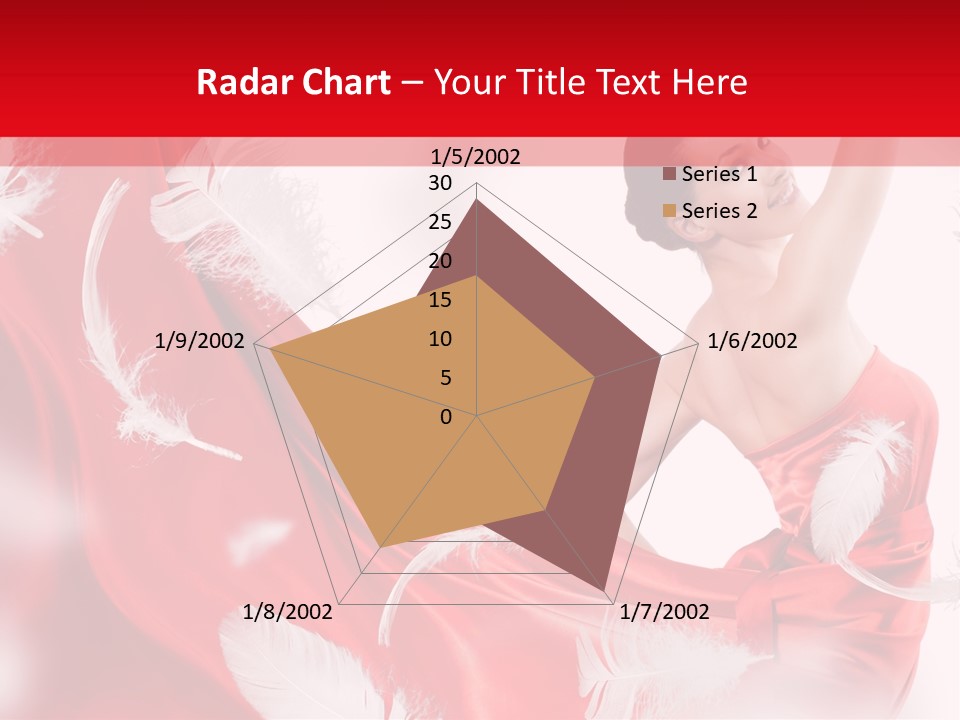 Red Wedding Dress PowerPoint Template