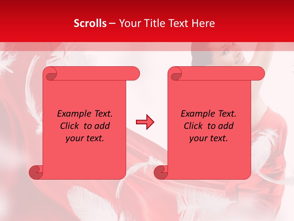 Red Wedding Dress PowerPoint Template