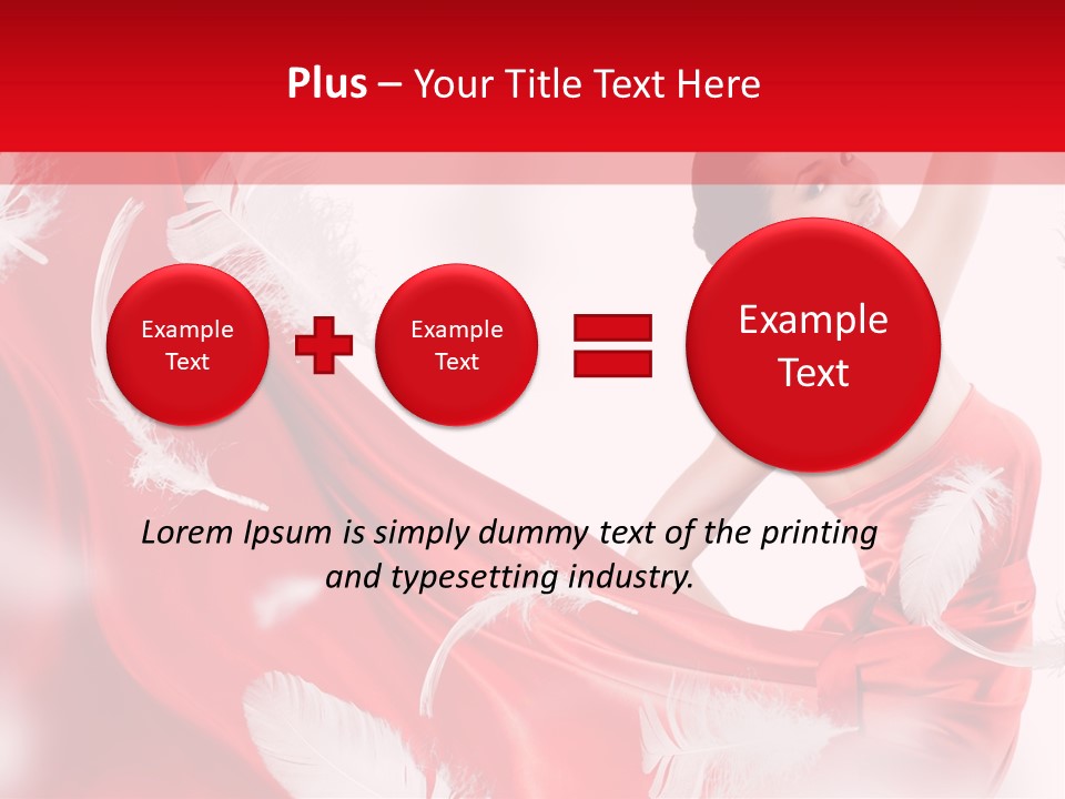 Red Wedding Dress PowerPoint Template