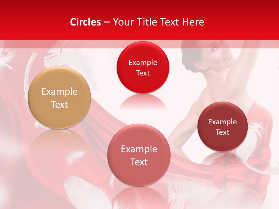 Red Wedding Dress PowerPoint Template