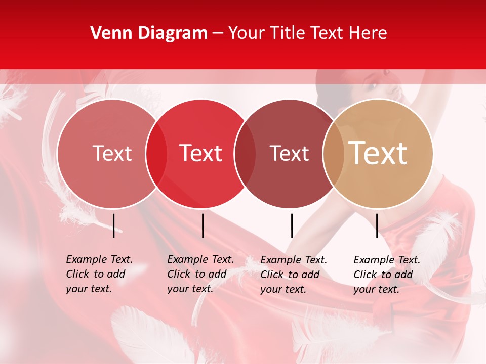 Red Wedding Dress PowerPoint Template