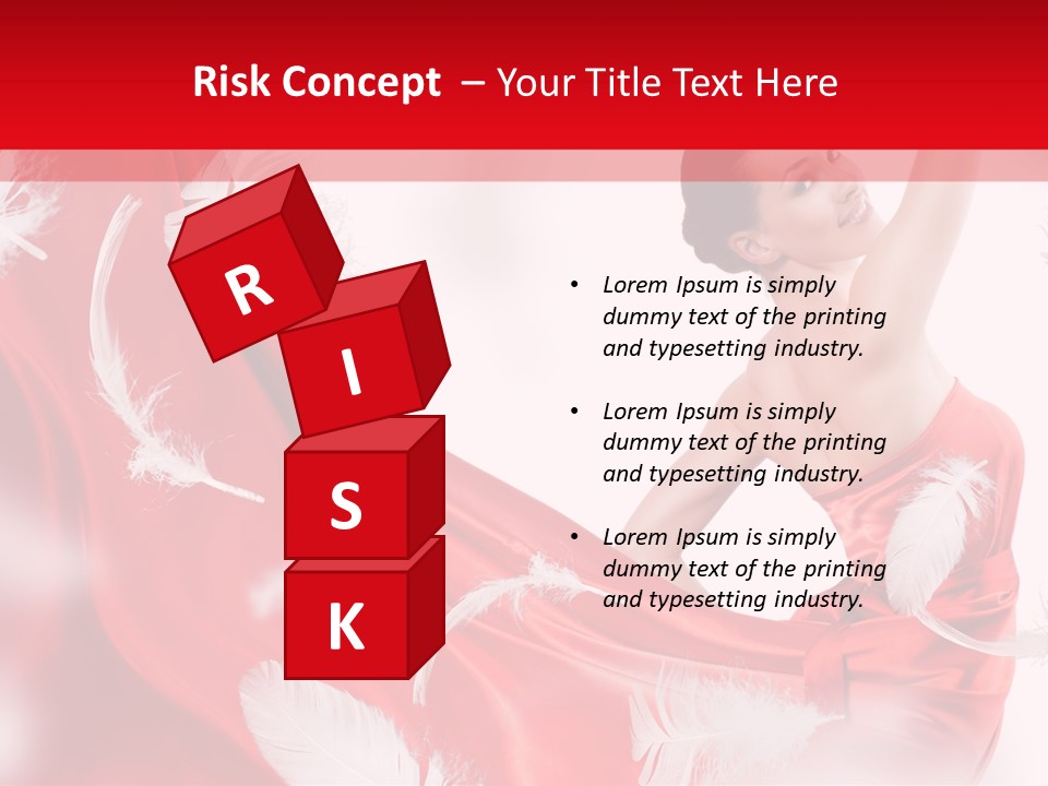 Red Wedding Dress PowerPoint Template