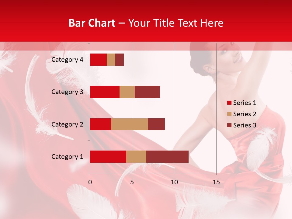 Red Wedding Dress PowerPoint Template