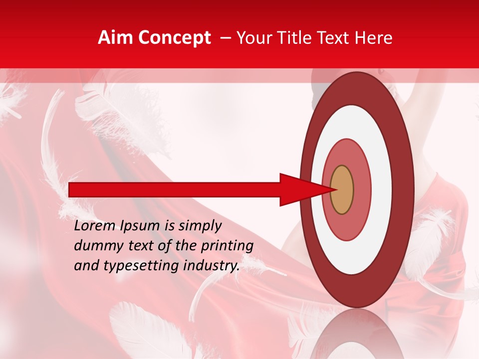 Red Wedding Dress PowerPoint Template