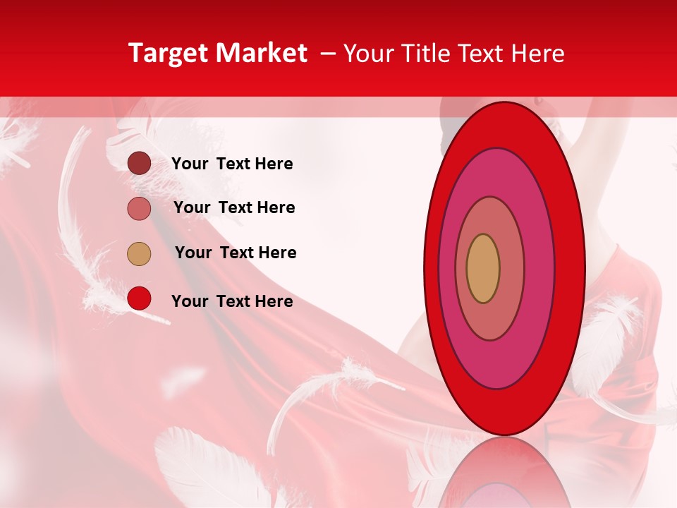 Red Wedding Dress PowerPoint Template