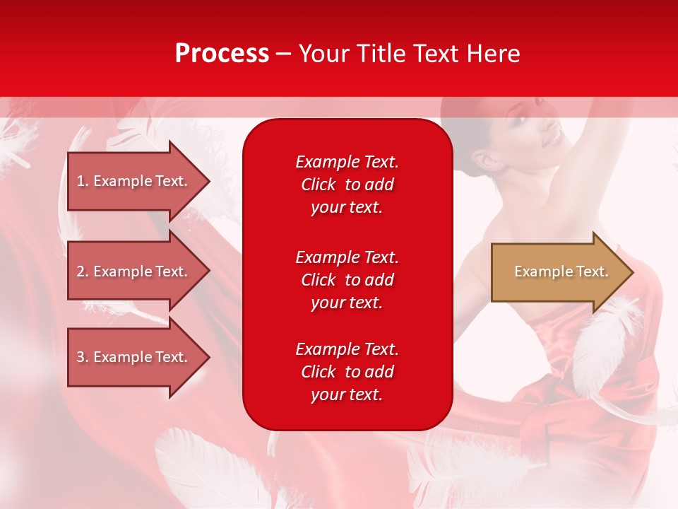 Red Wedding Dress PowerPoint Template