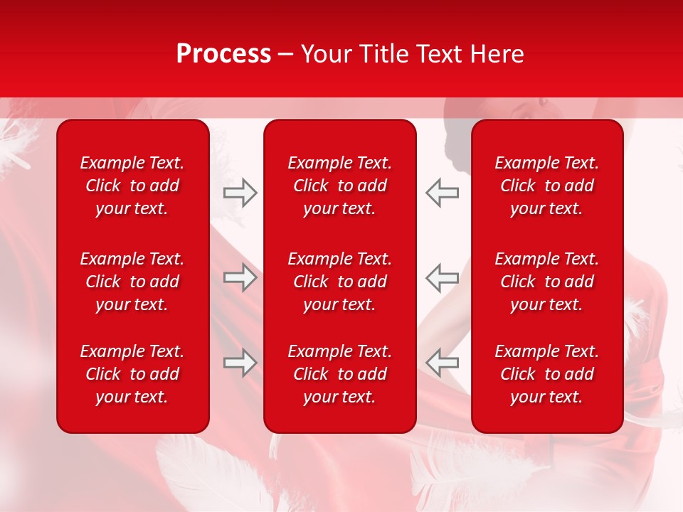 Red Wedding Dress PowerPoint Template