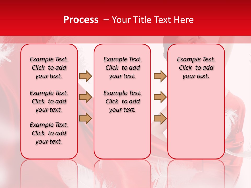 Red Wedding Dress PowerPoint Template