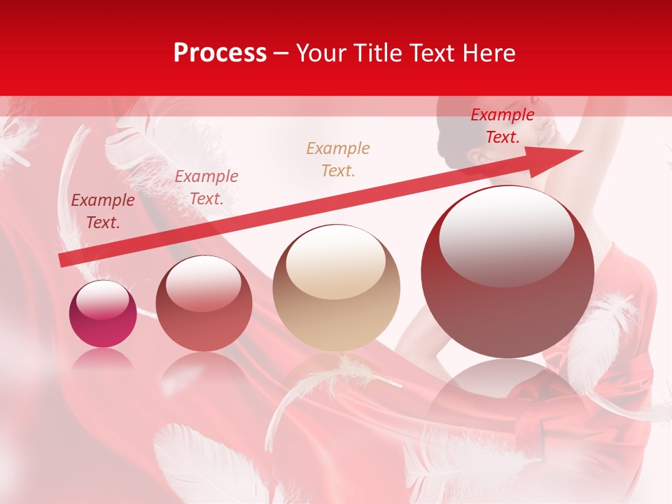 Red Wedding Dress PowerPoint Template