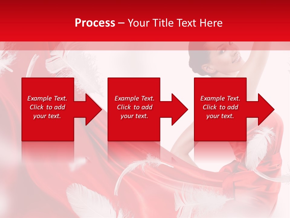Red Wedding Dress PowerPoint Template