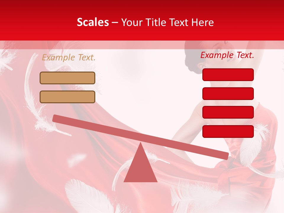 Red Wedding Dress PowerPoint Template