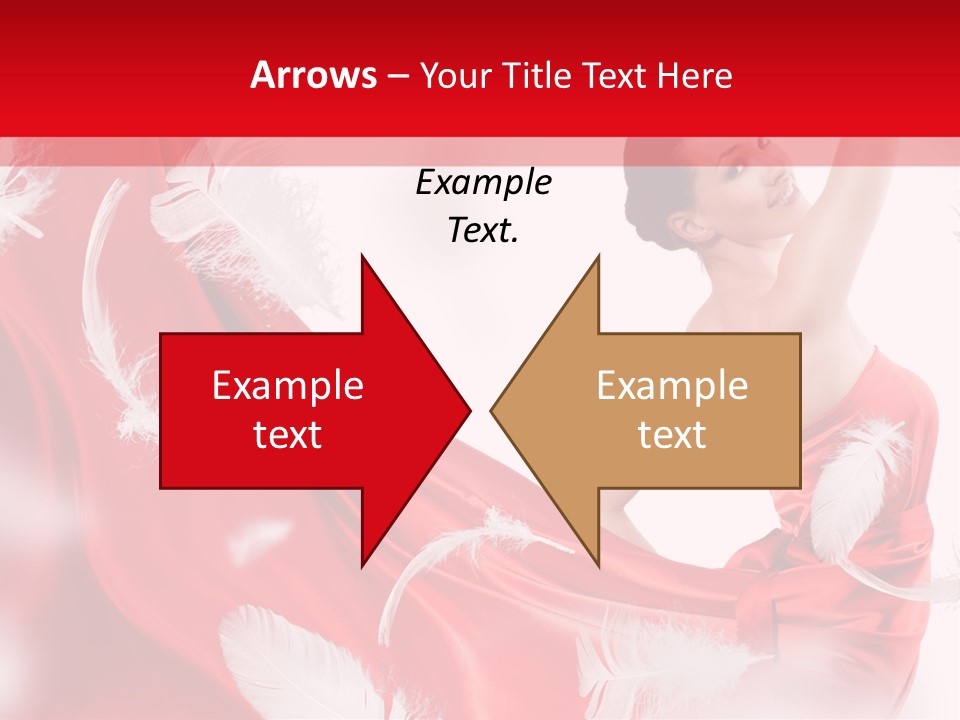 Red Wedding Dress PowerPoint Template