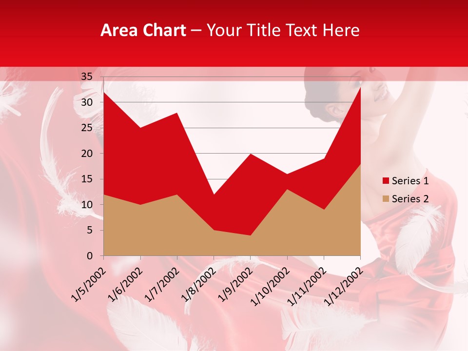 Red Wedding Dress PowerPoint Template