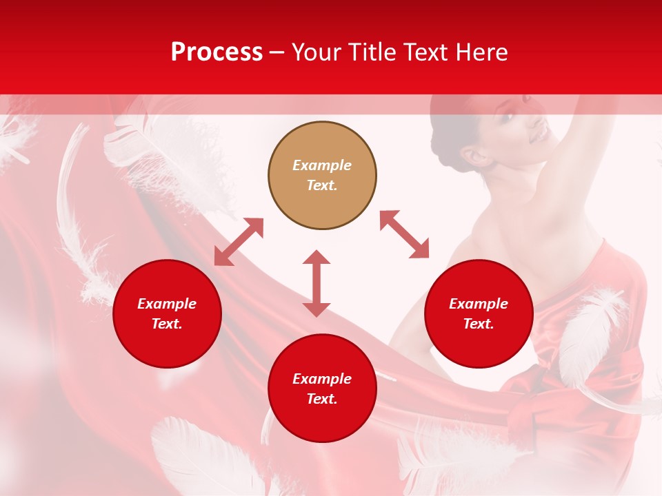 Red Wedding Dress PowerPoint Template