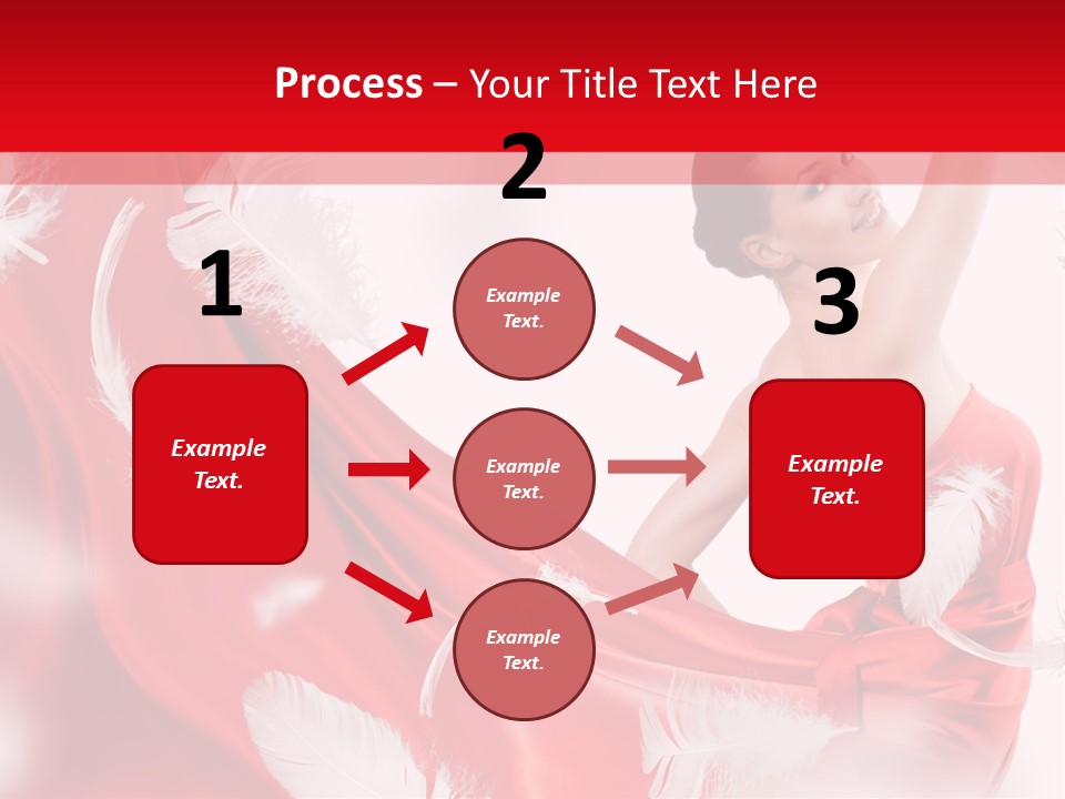 Red Wedding Dress PowerPoint Template