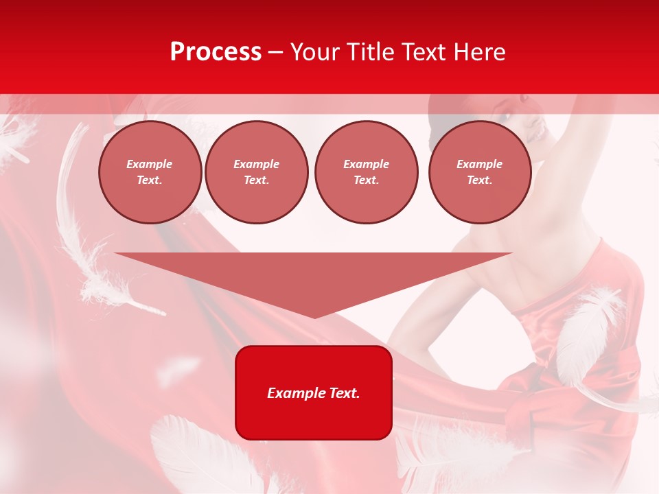 Red Wedding Dress PowerPoint Template