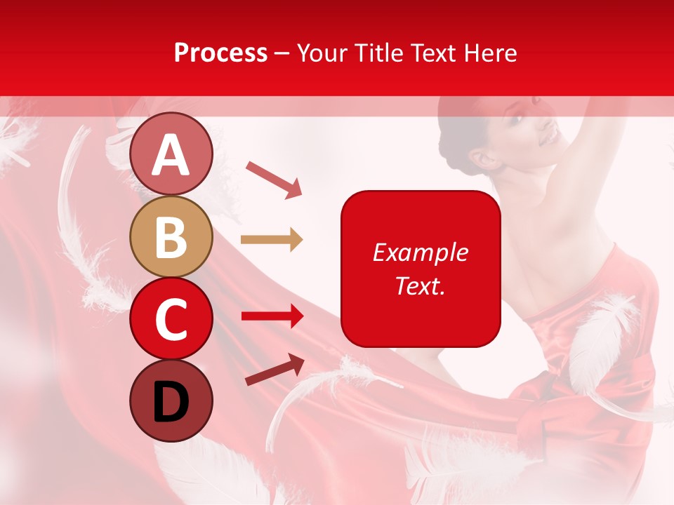 Red Wedding Dress PowerPoint Template